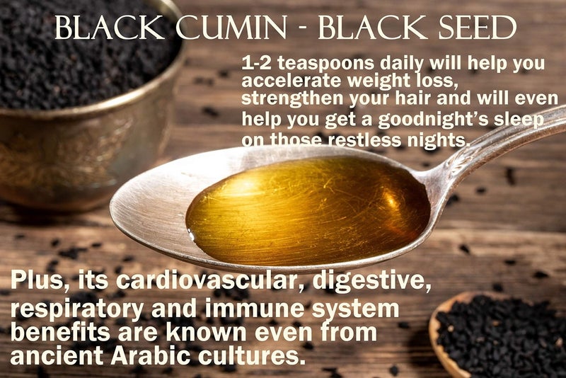 cocojojo Black Cumin Oil - Black Seed Oil - Kalonji Oil Cold Pressed 16 oz Pure Natural Seed Oil Hair Beard Face Lips Skin Joint - Image 5